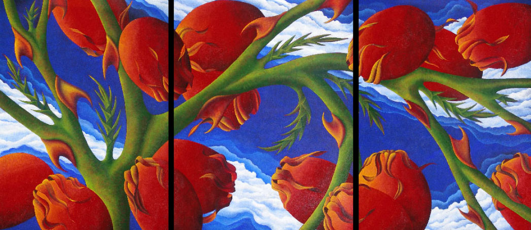 Untitled (Rose Hips Triptych)
